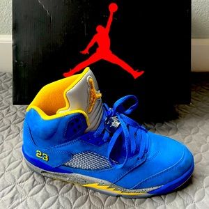 Air Jordan 5 Laney JSP, Size 11, Varsity Royal / Varsity Maize / Light Charcoal